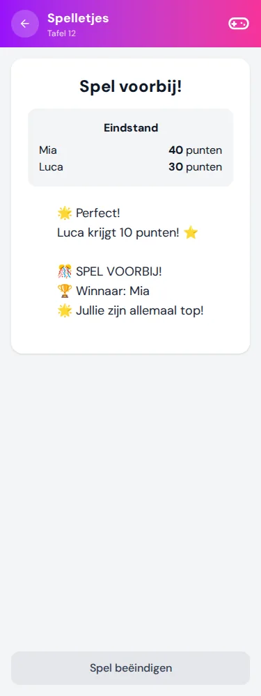 Het spel afronden · Mia & Luca · Via Palermo
