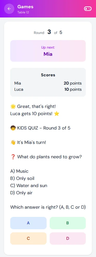 See the running scores · Mia & Luca · Via Palermo