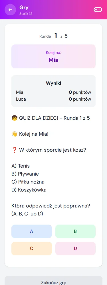 Jeszcze jedna runda przed posiłkiem? · Via Palermo