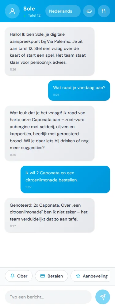Gastweergave · Het hele verzoek blijft zichtbaar. · Via Palermo
