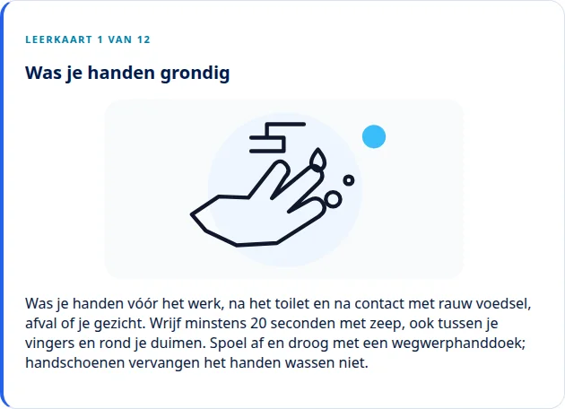 Fris handhygiëne op · Via Palermo