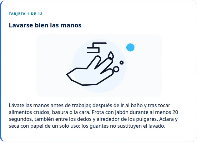 Repasa la higiene de manos · Via Palermo