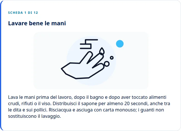 Ripassa l’igiene delle mani · Via Palermo