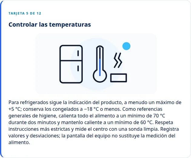 Comprende las temperaturas · Via Palermo