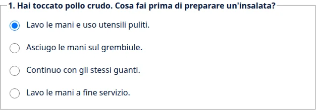 Metti in pratica le conoscenze · Via Palermo