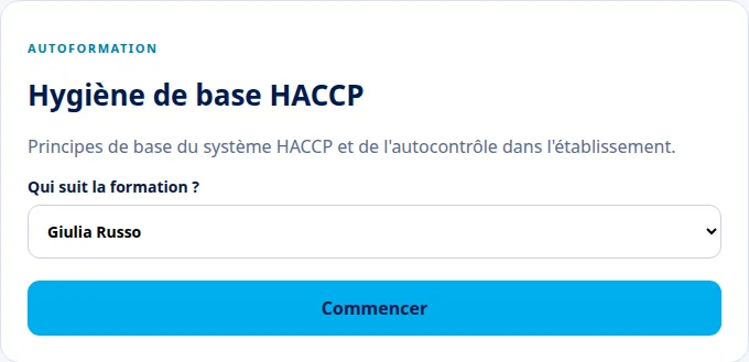 Choisis ton nom · HACCP · Via Palermo