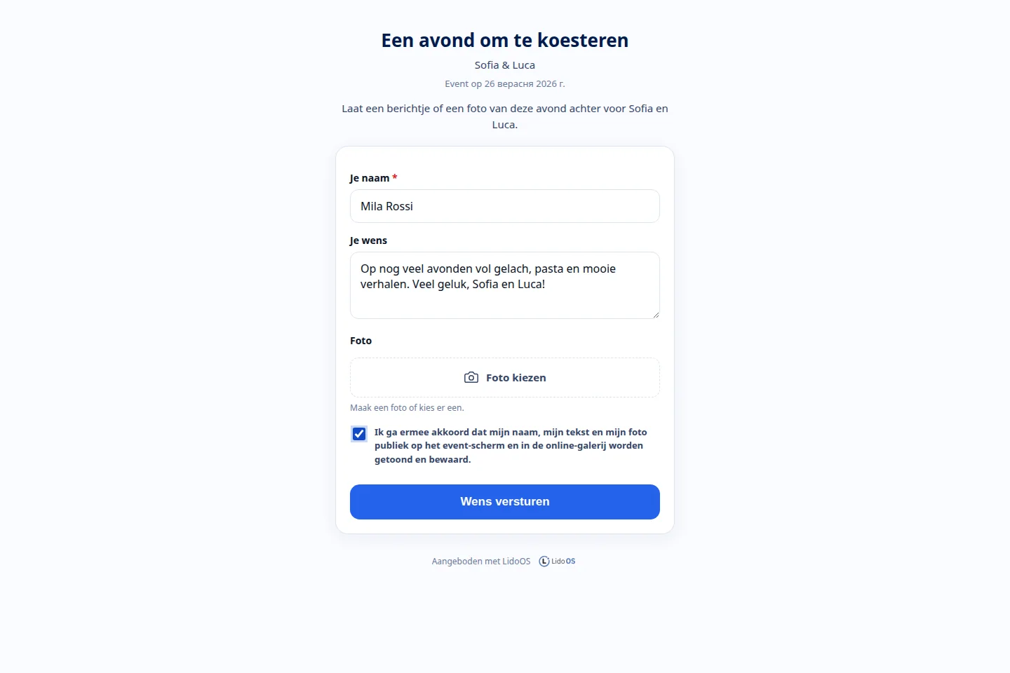 Eén QR-code. Een persoonlijk berichtje. · Via Palermo