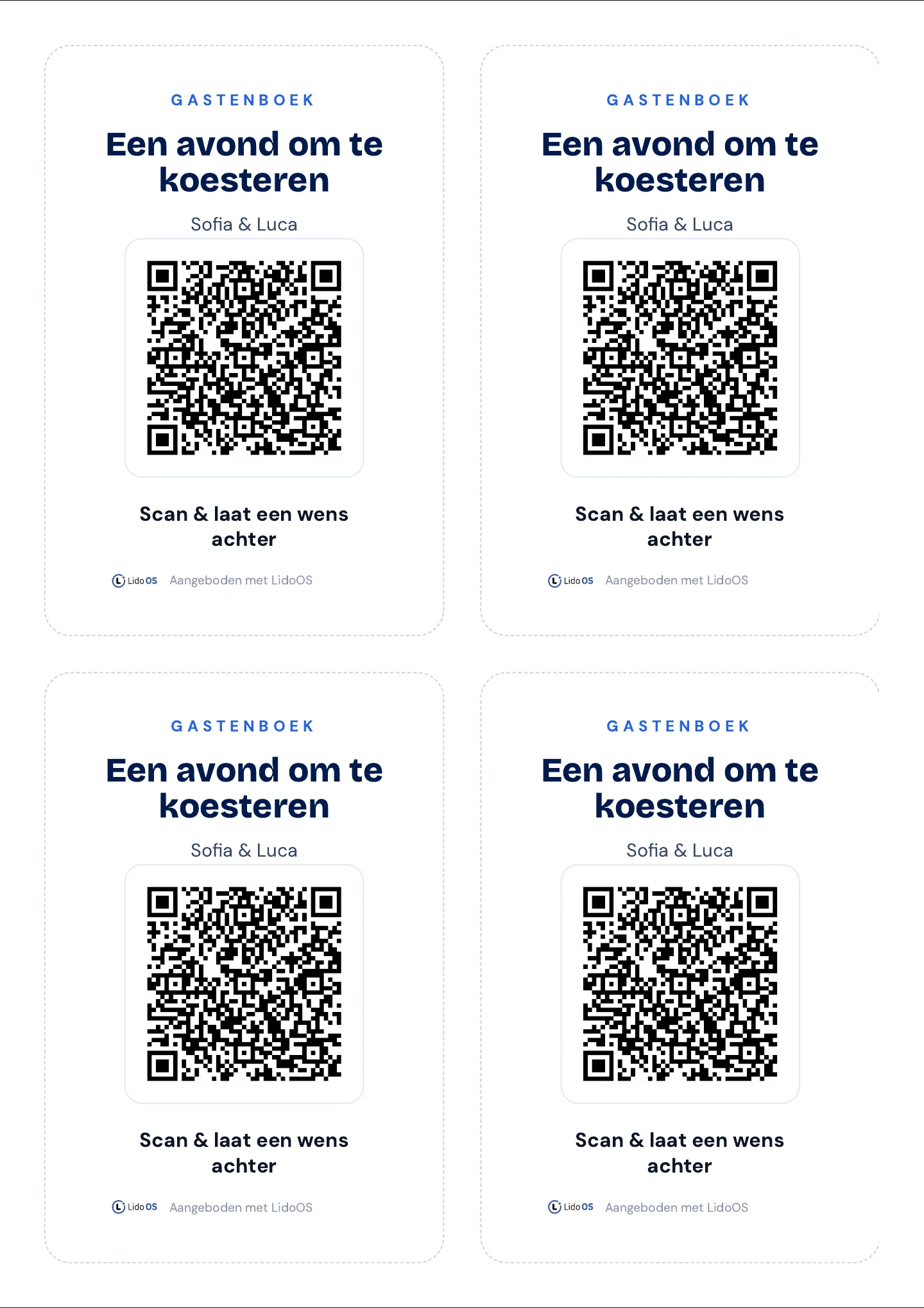 QR-tafelkaarten als print-pdf · Via Palermo