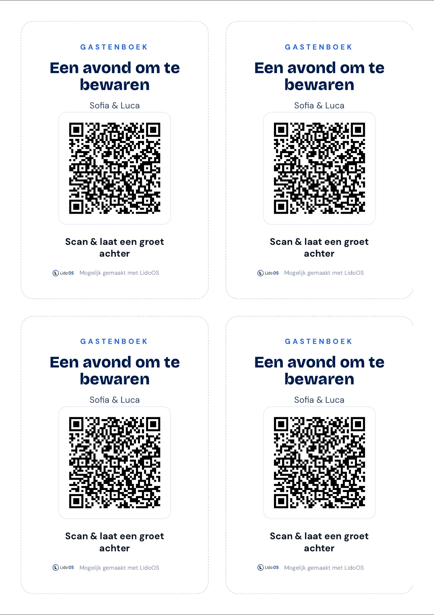 QR-tafelkaarten als print-pdf · Via Palermo