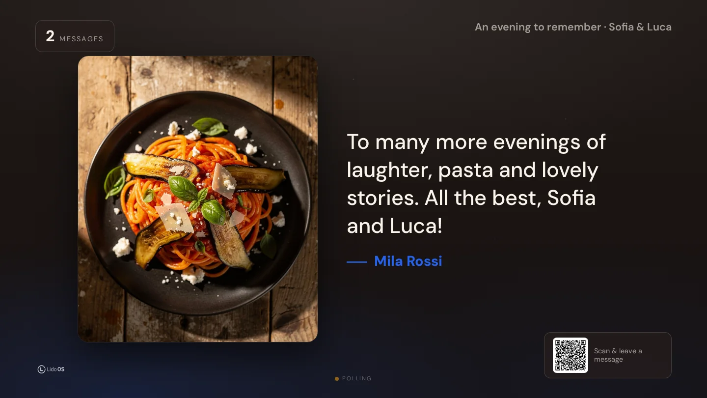 Message with photo · Make it fit your occasion. · Via Palermo
