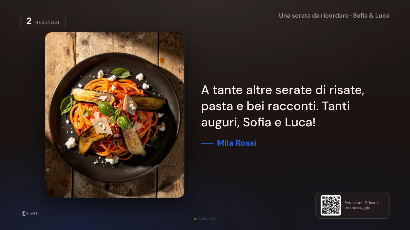 Messaggio con foto · Crea il libro per la tua occasione. · Via Palermo