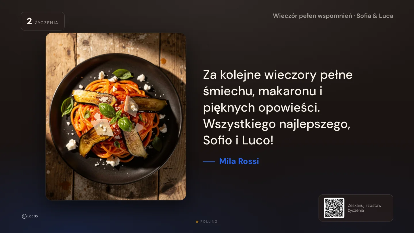 Życzenia ze zdjęciem · Dopasuj księgę do okazji. · Via Palermo