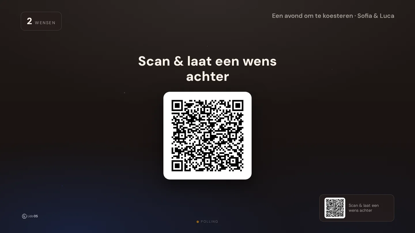 QR-uitnodiging · Geef je feest een eigen uitstraling. · Via Palermo