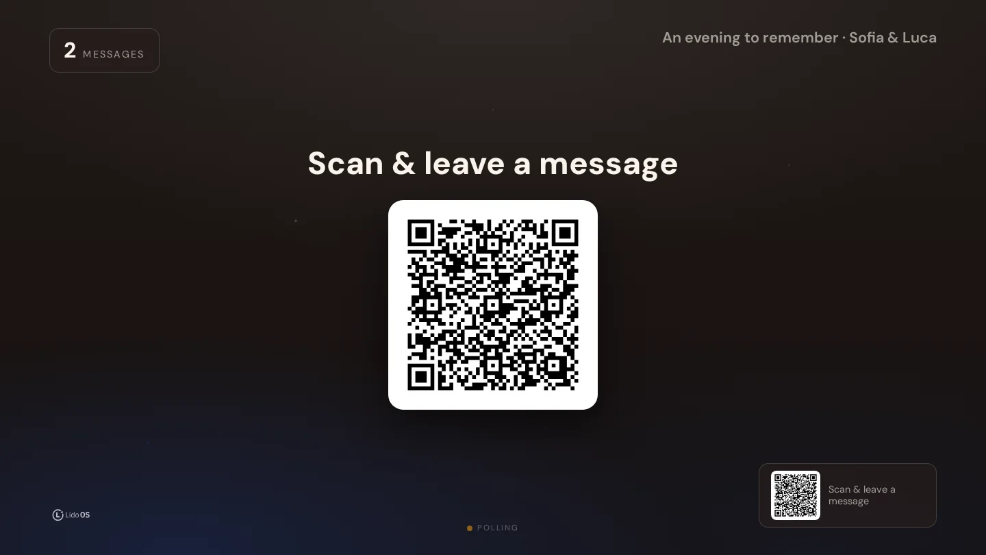 QR invitation · Make it fit your occasion. · Via Palermo