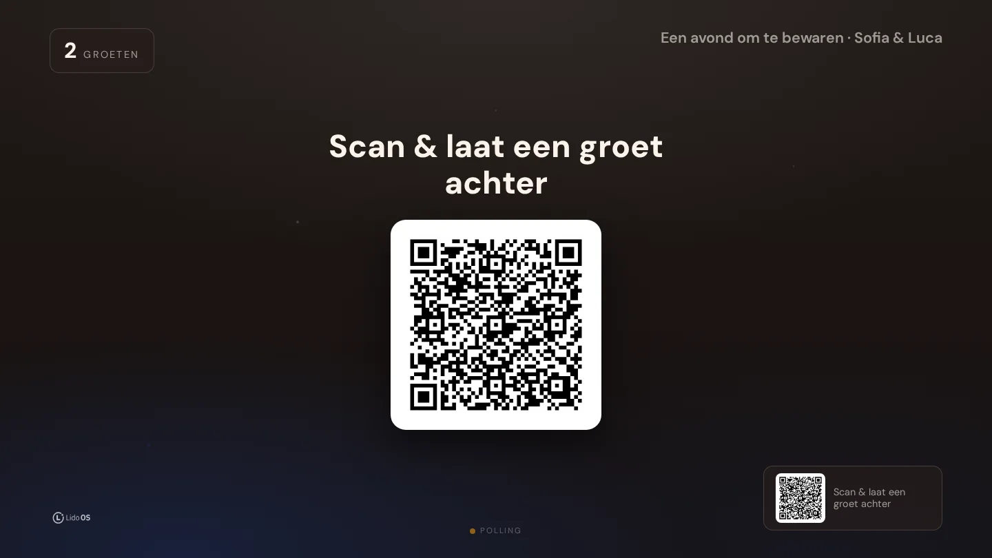 QR-uitnodiging · Geef je gelegenheid een eigen uitstraling. · Via Palermo