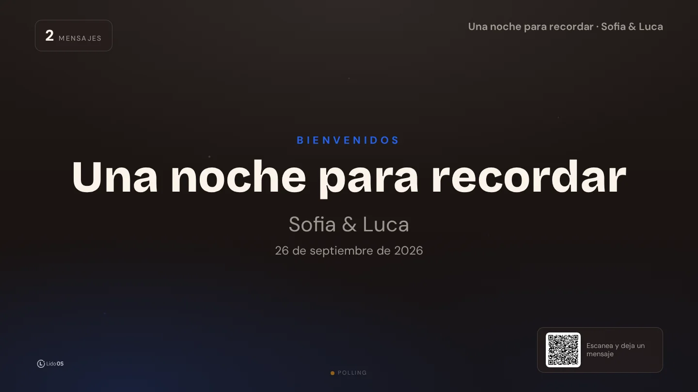 Bienvenida · Dale el estilo de tu celebración. · Via Palermo