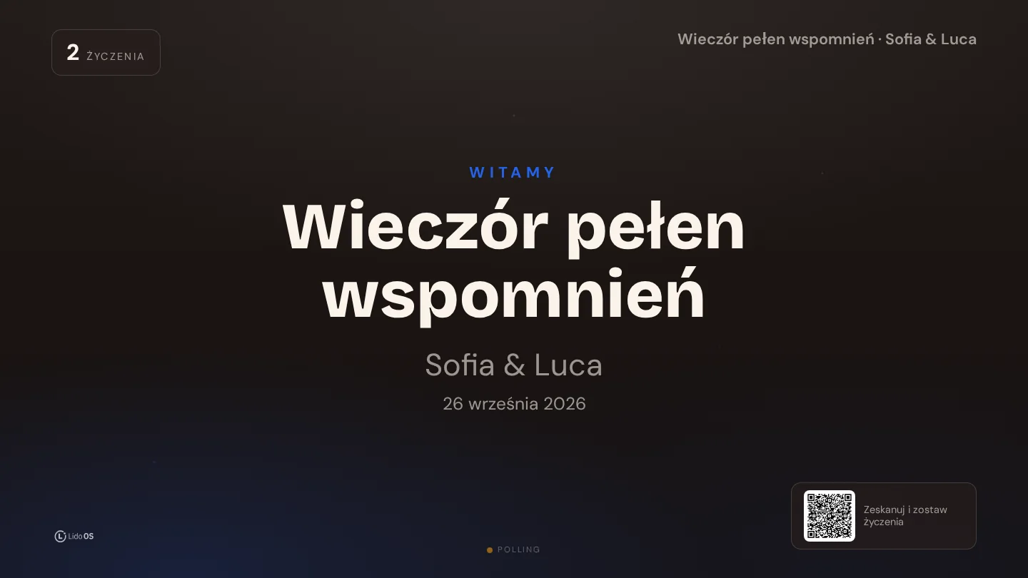 Powitanie · Dopasuj księgę do okazji. · Via Palermo