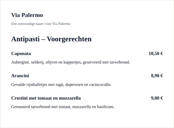 1 · Jouw eenvoudige sjabloon