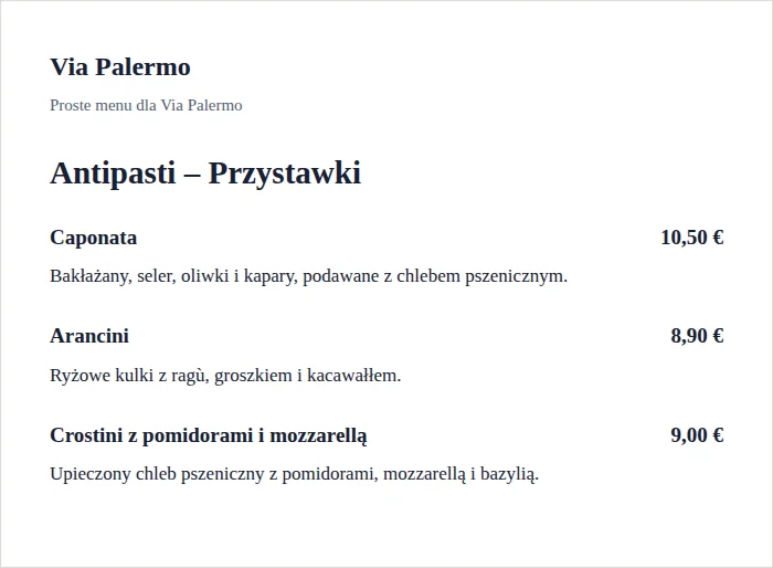 1 · Twój prosty szablon