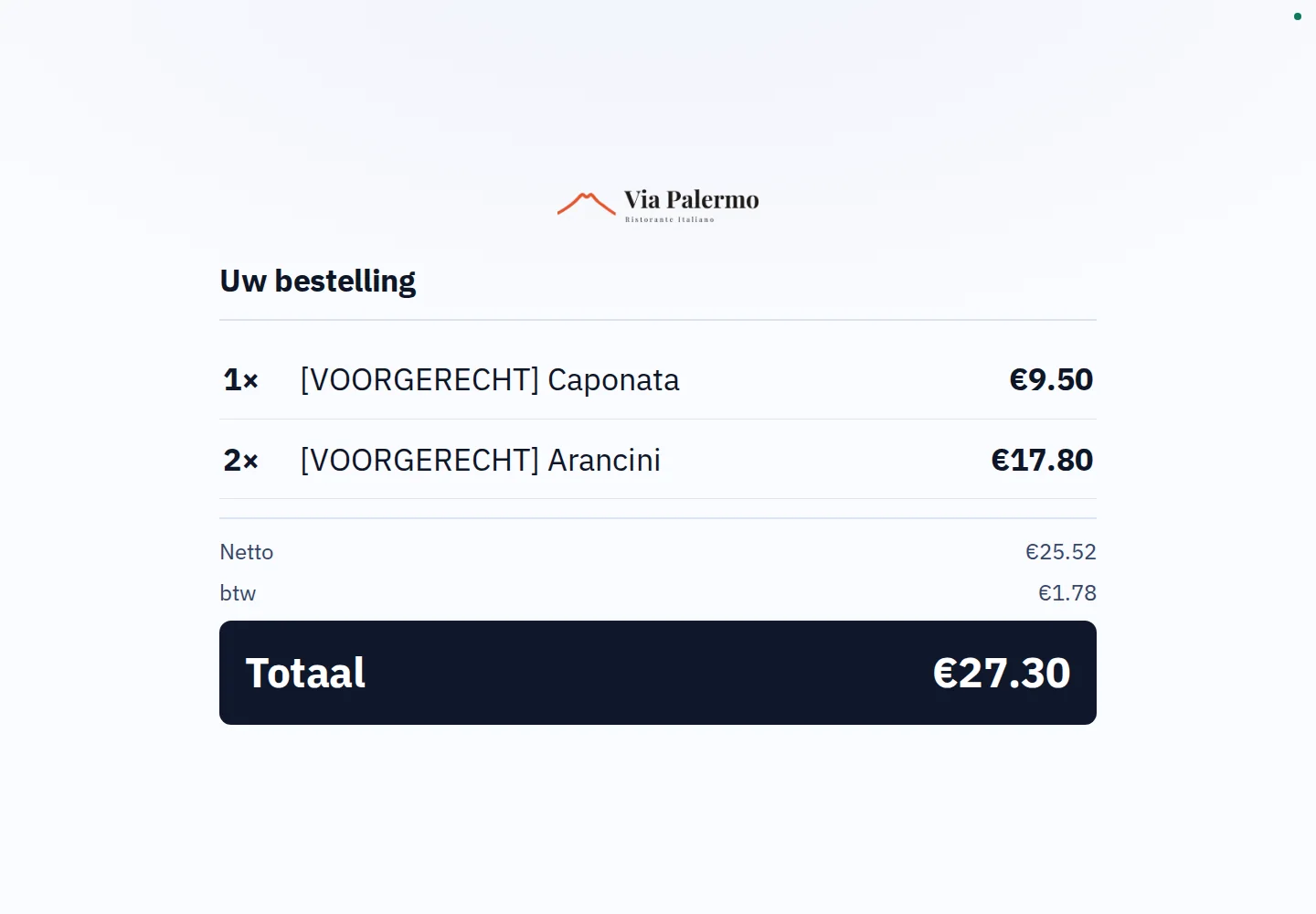Bon op het display · Meekijken aan de kassa.