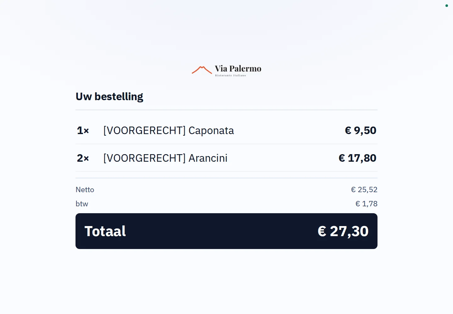 Bon op het display · Meekijken aan de kassa.