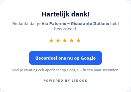 Vijf sterren · De keuze laten · Via Palermo