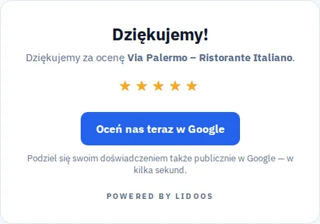 Pięć gwiazdek · Swoboda wyboru · Via Palermo