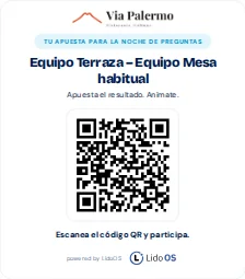 Vista previa de impresión de un cartel con código QR para la ficticia actividad para invitados.