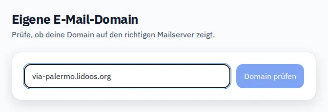 Deine Restaurantadresse vorbereiten. · Via Palermo