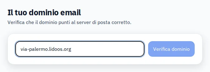 Prepara il tuo indirizzo del ristorante. · Via Palermo