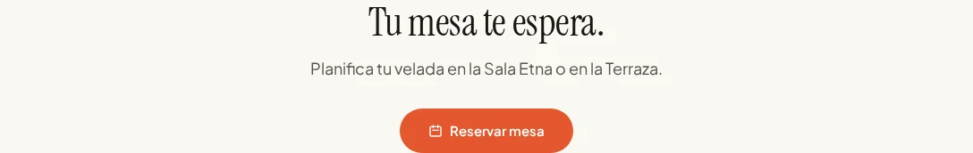 Bloque de reservas en el sitio web de Via Palermo.
